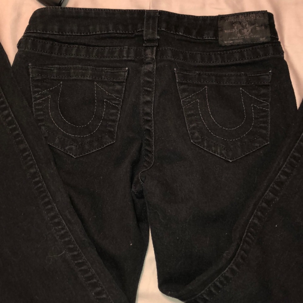True Religion Low Rise Black Jeans